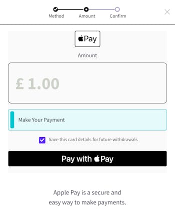 Gentleman Jim Apple Pay Deposit