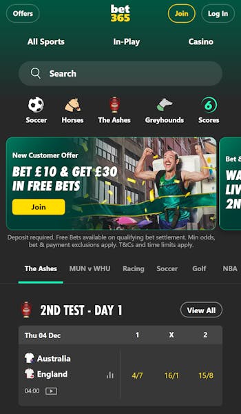 Bet365 best odds guaranteed home