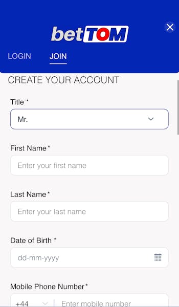bettom create account