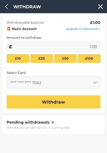 Betwright withdrawal