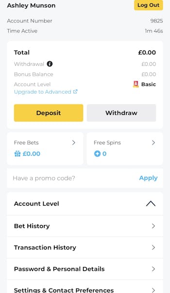 BetWright Withdrawal