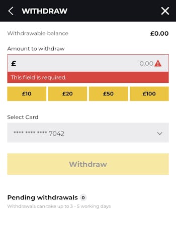 App - Pricedup - Withdrawal