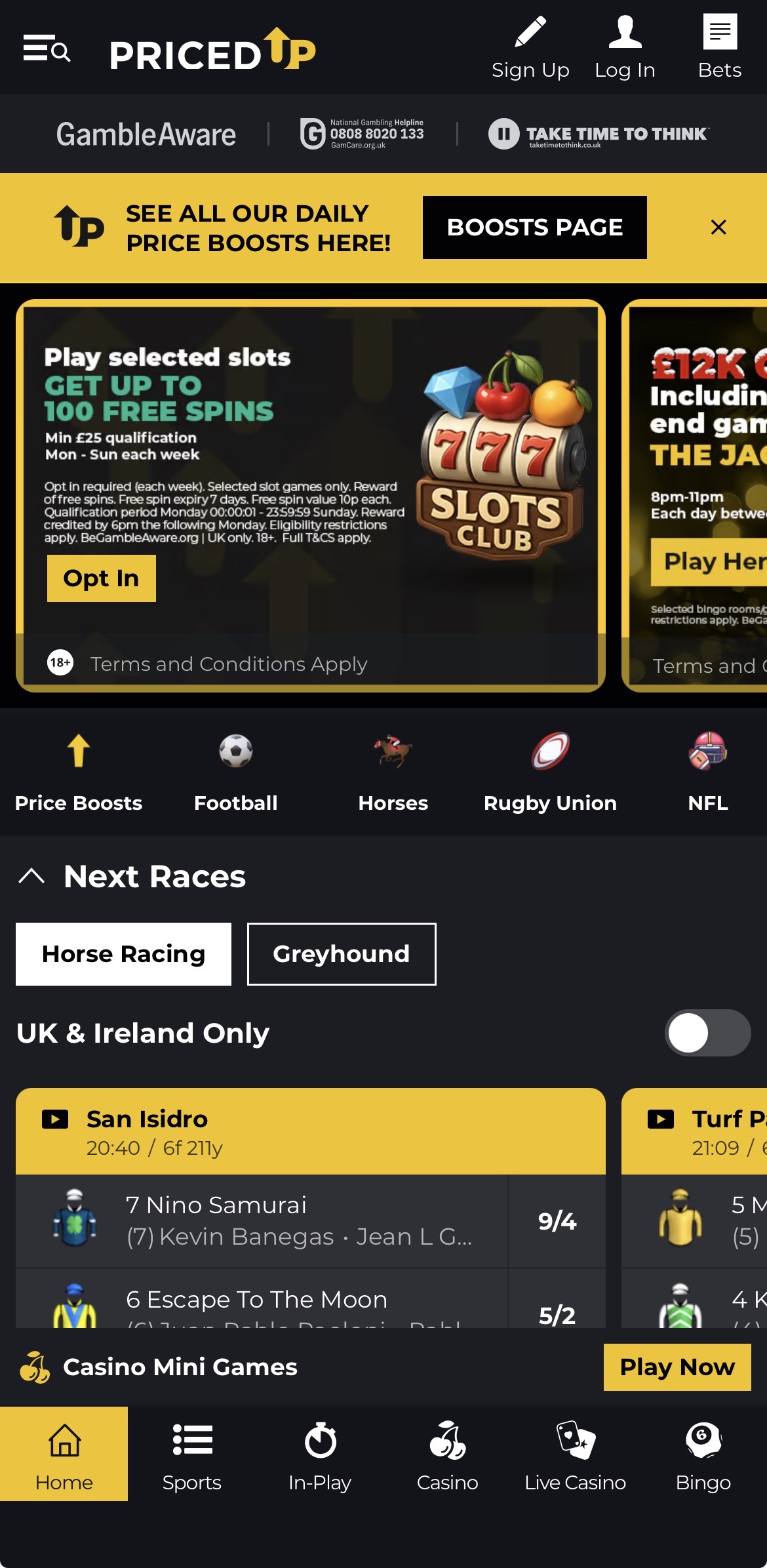 App - Pricedup - Sign up