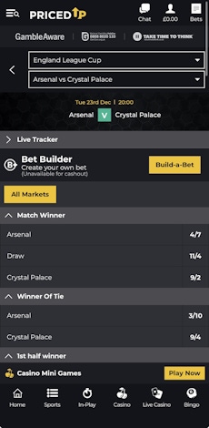 App - Pricedup - Sports 3