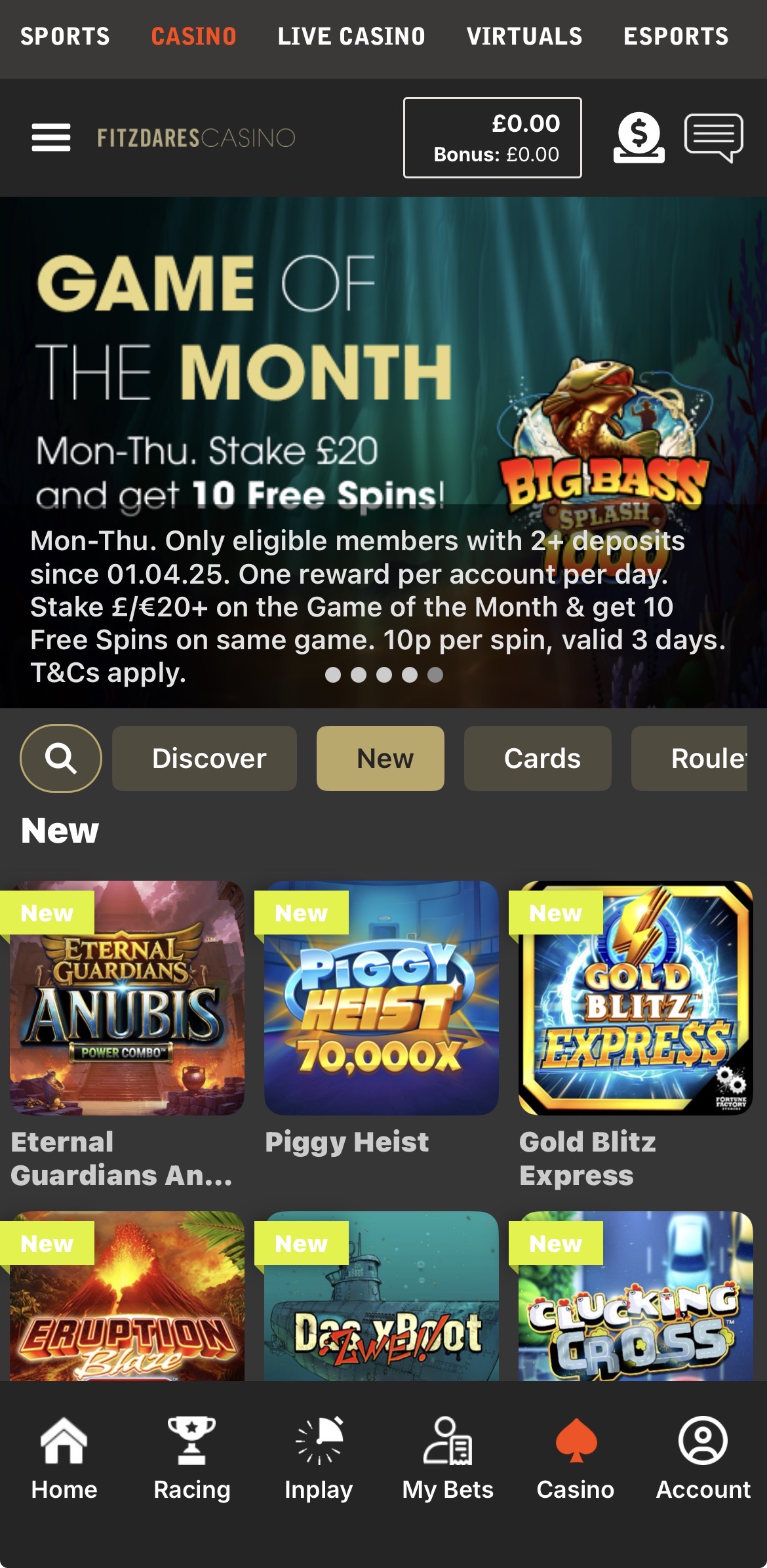 Fitzdares app casino