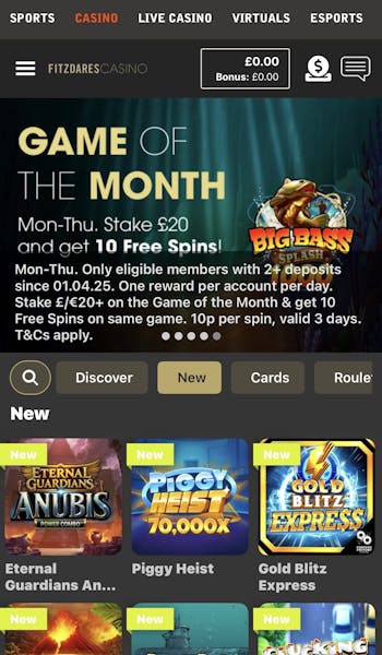 Fitzdares app casino