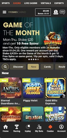 Fitzdares app casino