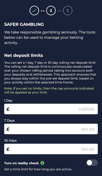 Bestodds sign up form 2