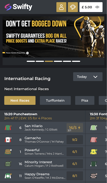 Swifty Sports App - Withdraw 1