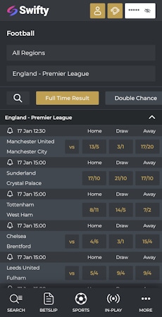 Swifty App - Sports Football