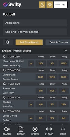 Swifty App - Sports Football