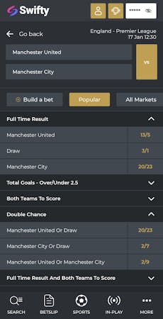 Swifty App - Sports Fixture