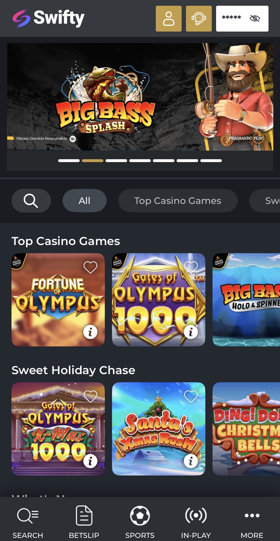 Swifty App - Casino
