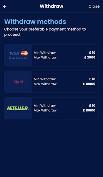 Highbet app - Withdrawal 2