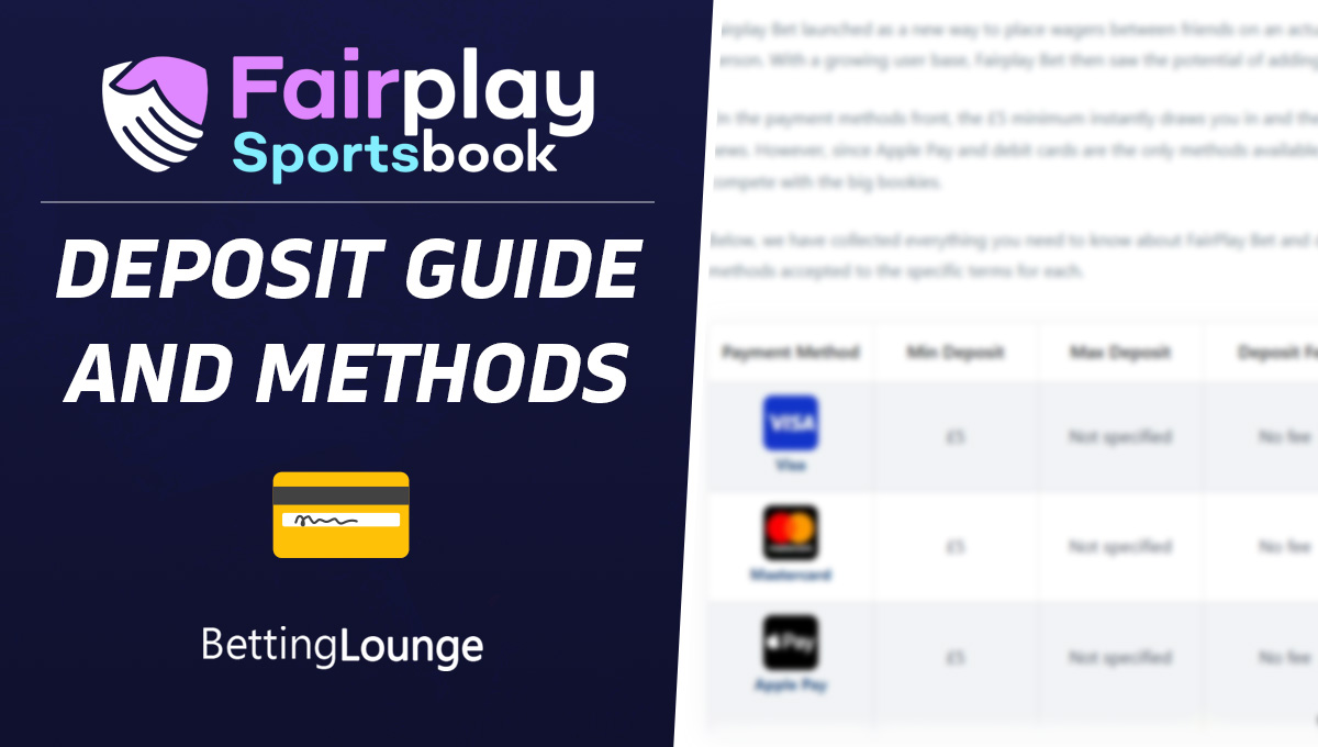 Fairplay Bet deposit guide