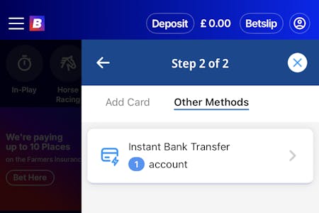 Betfred new payment methods