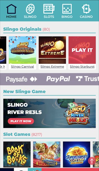 Spingenie Bingo App Interface