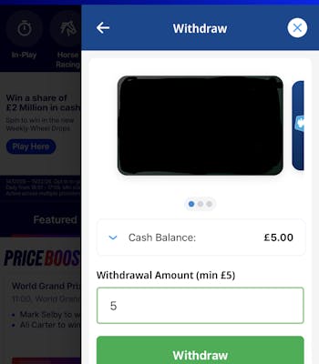 Betfred Withdraw 2