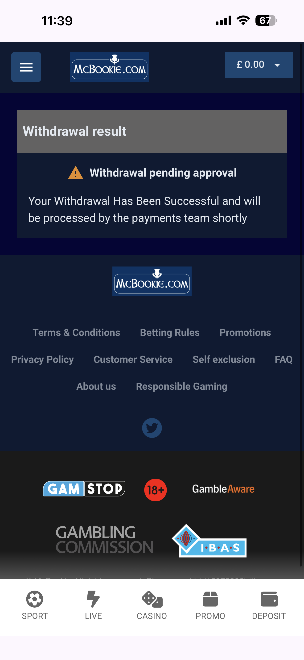 McBookie Withdrawal 4