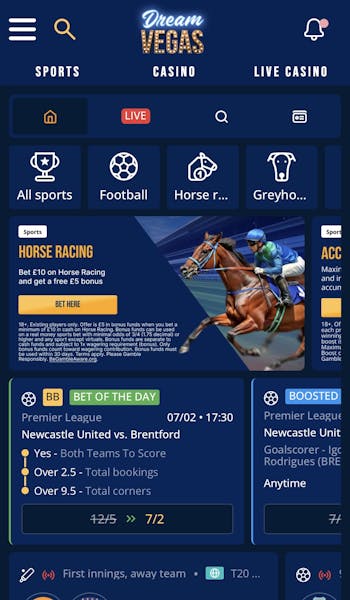 Dream Vegas App Sports 1