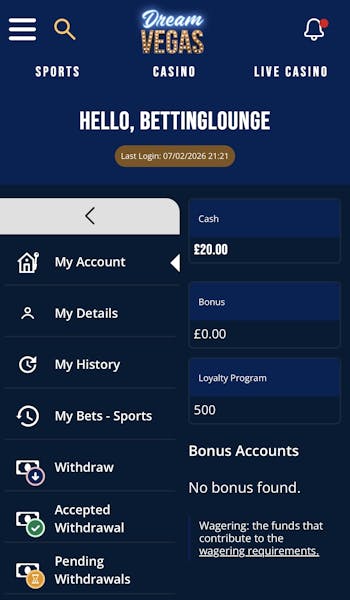 Dream Vegas App Withdraw 2