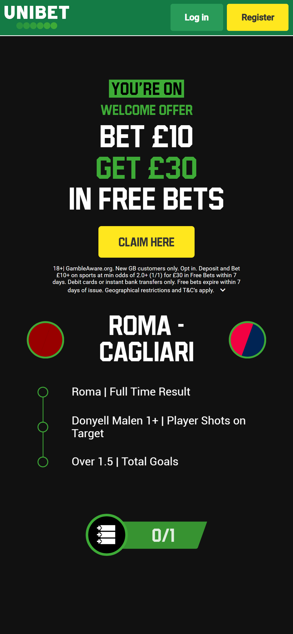 Unibet sports offer