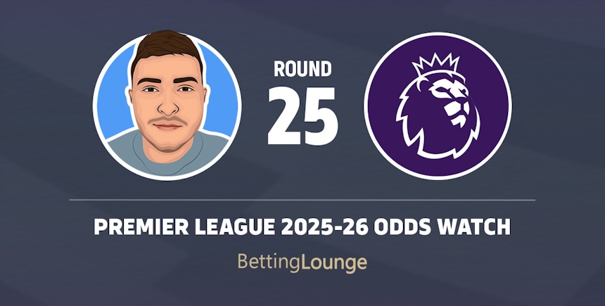 Premier League round 25 odds 2025-26