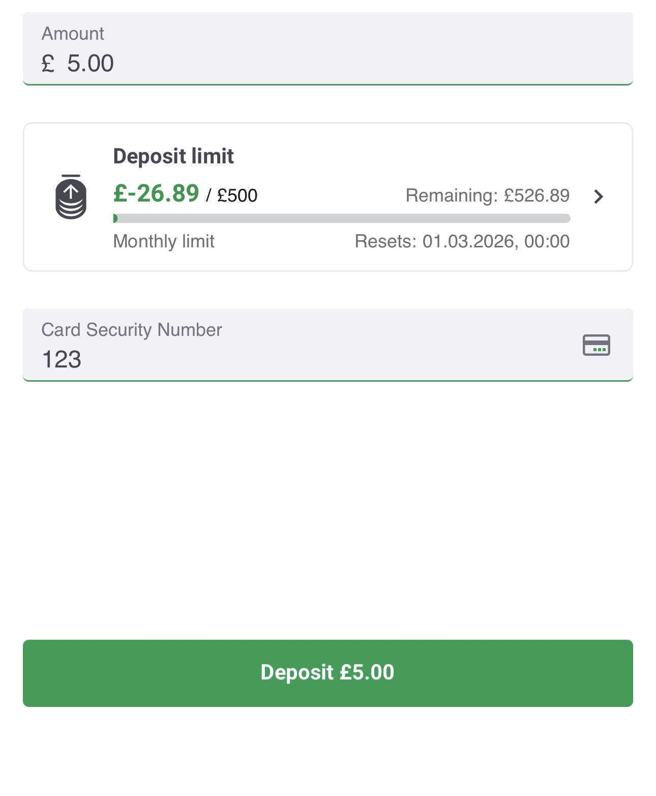 Paddy Power Deposit 3