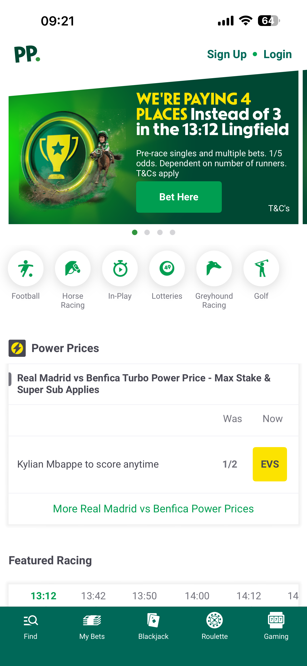 Paddy Power Home