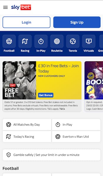 Sky Bet Sign Up 1