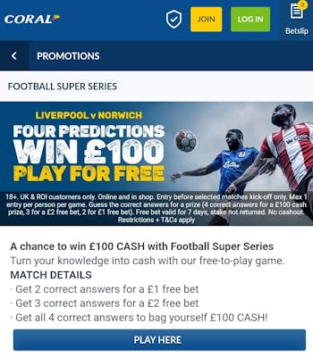 Coral Promotion FootbalL Super Series