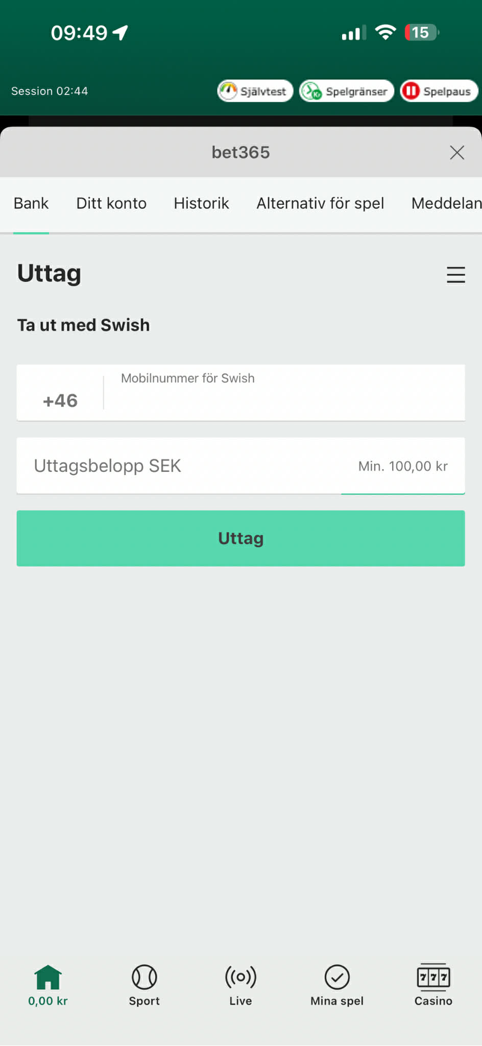 Uttag - Bet365 (3)