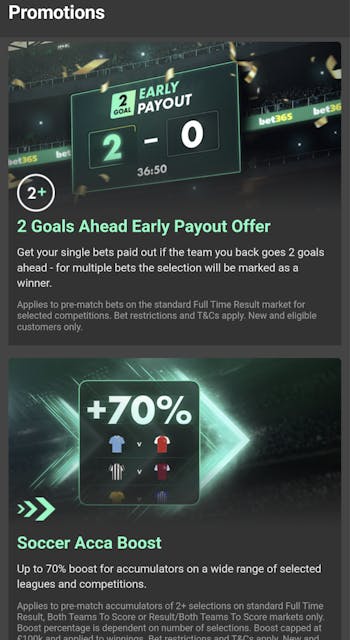 bet365 app promotions