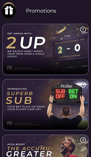 FitzBet promotions