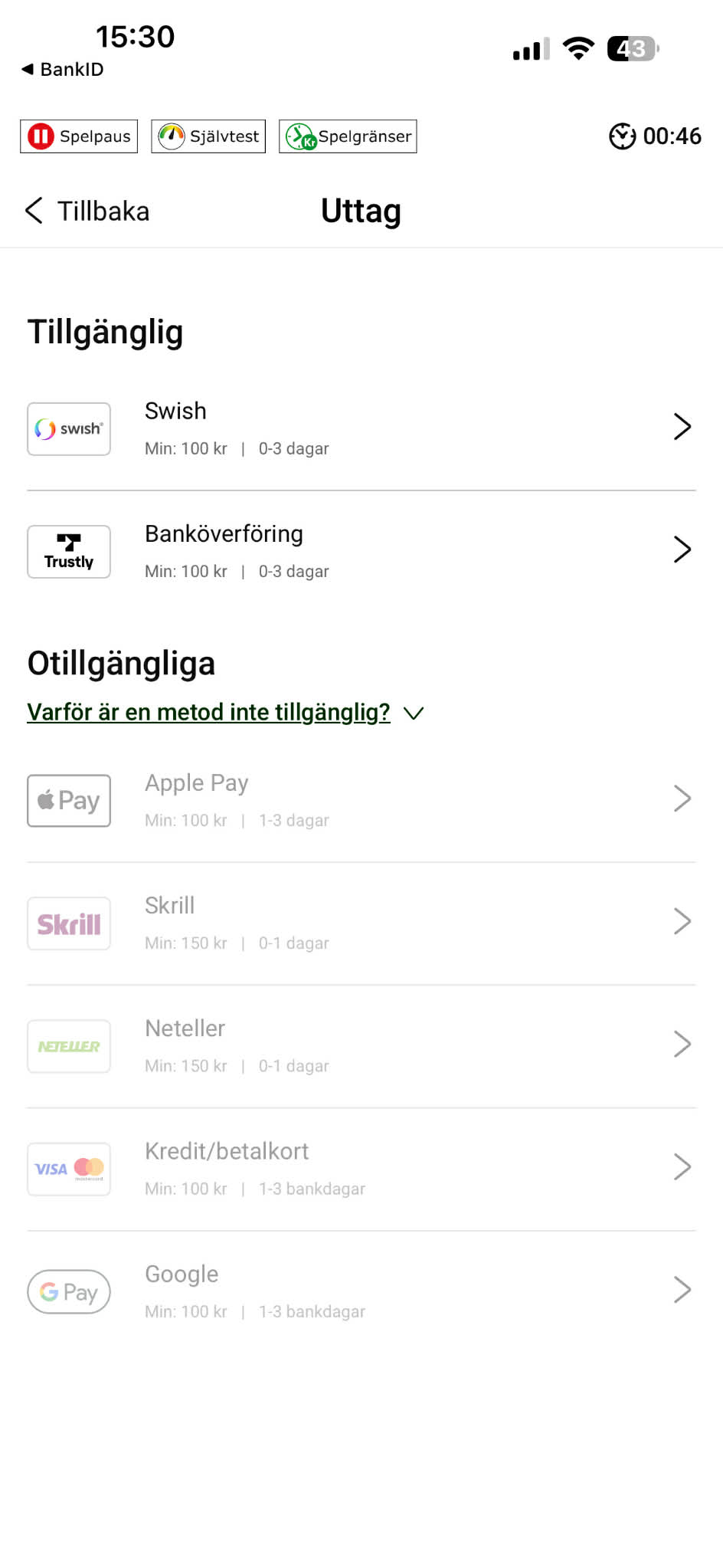 Uttag - Unibet (2)