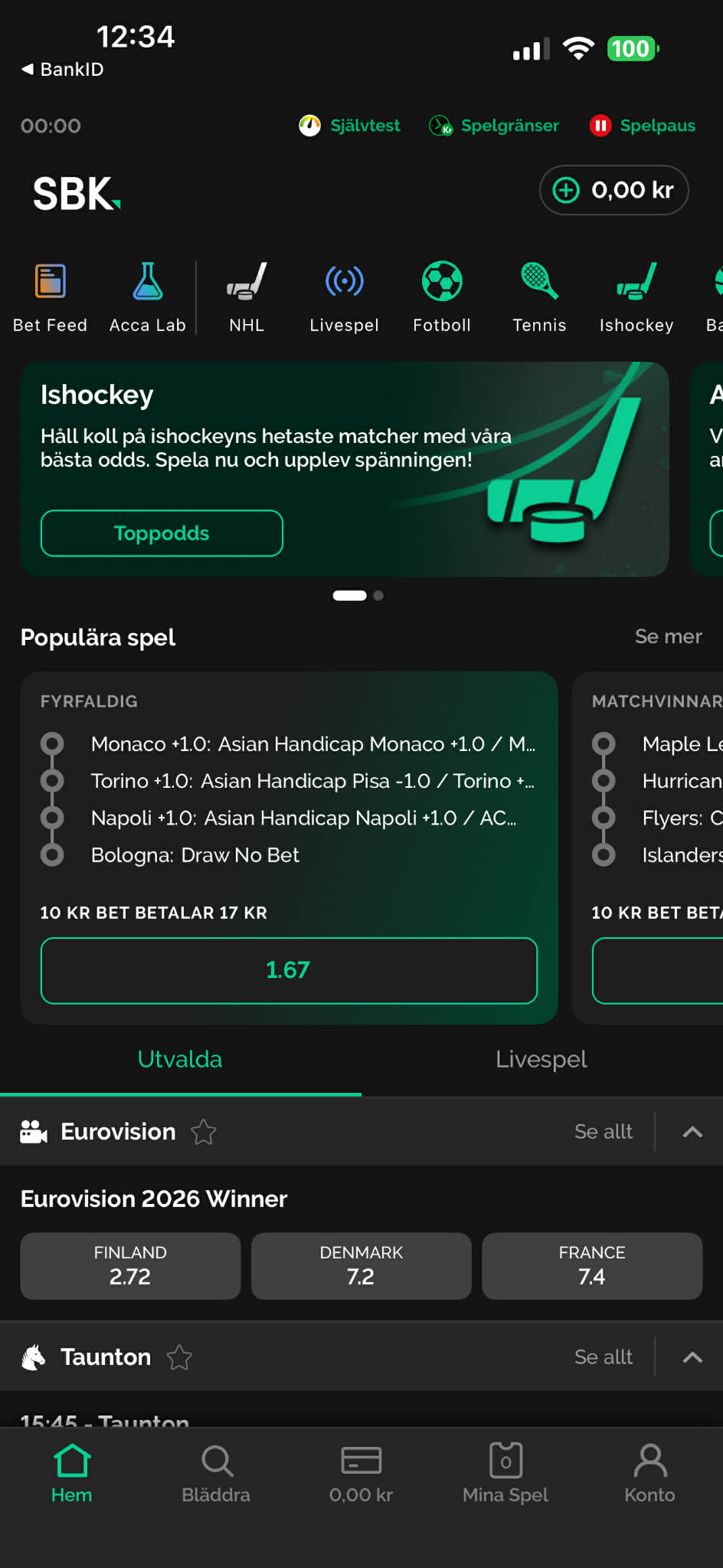 Insättning - SBK 1