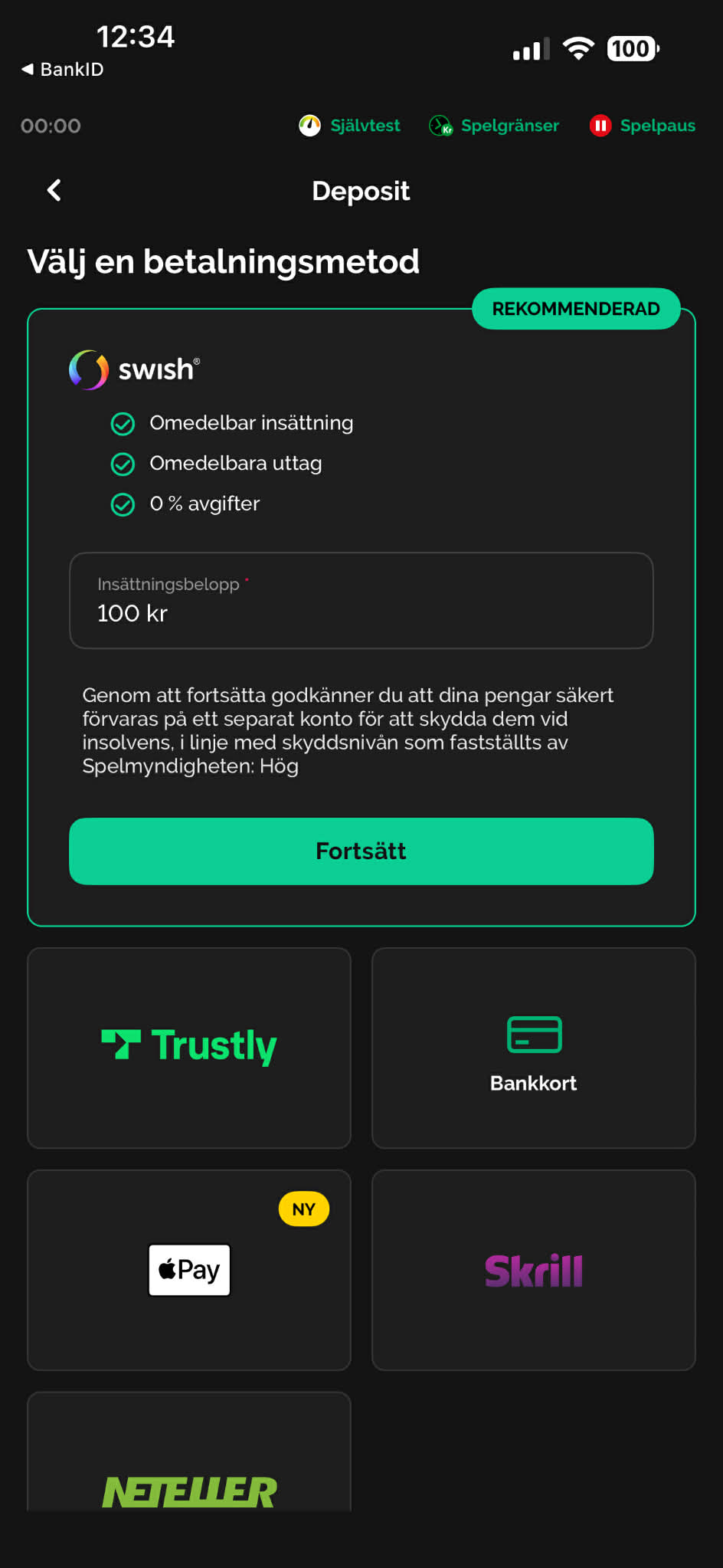 Insättning - SBK 2