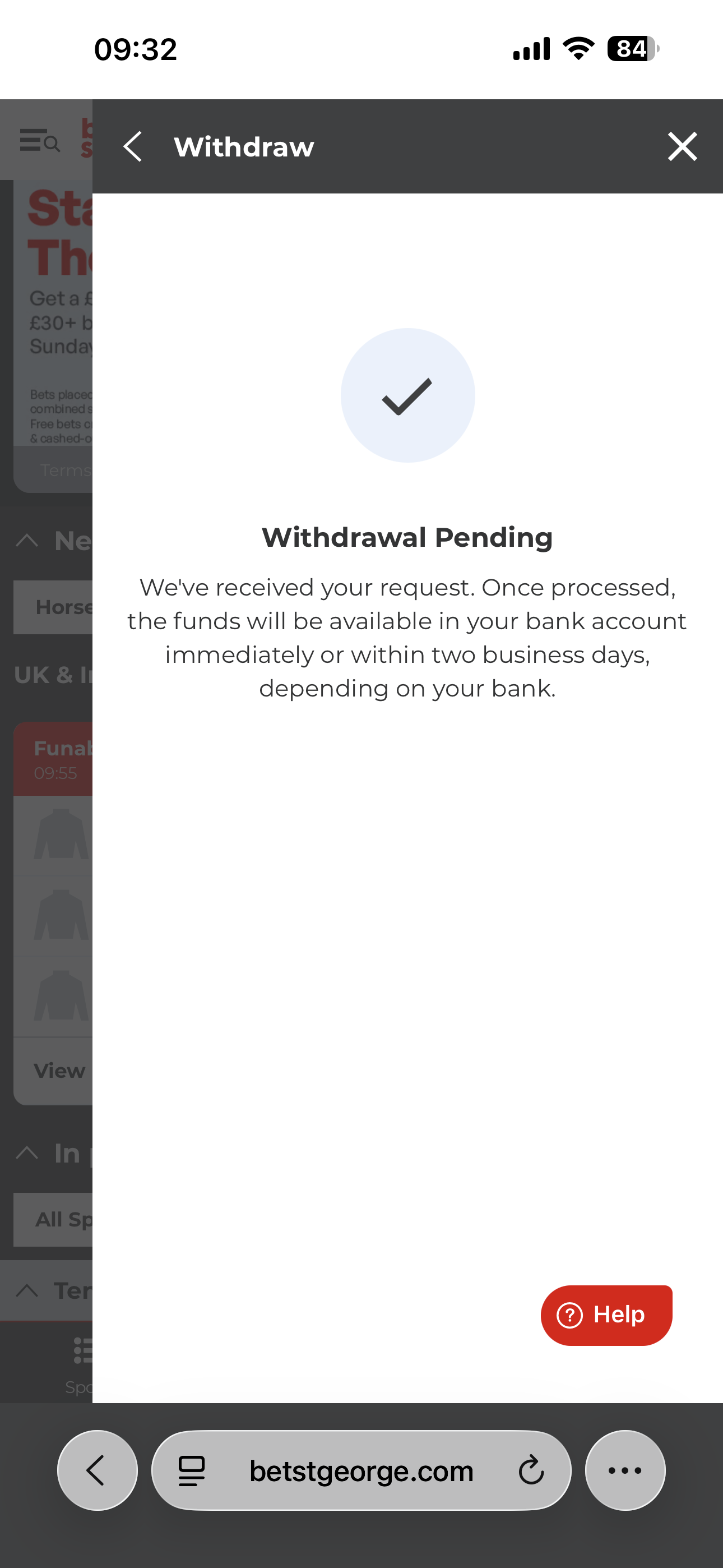 Bet St George Withdraw 2