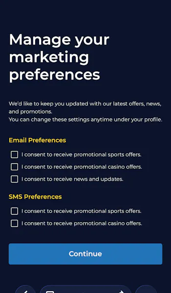 Meta Betting Marketing Preferences