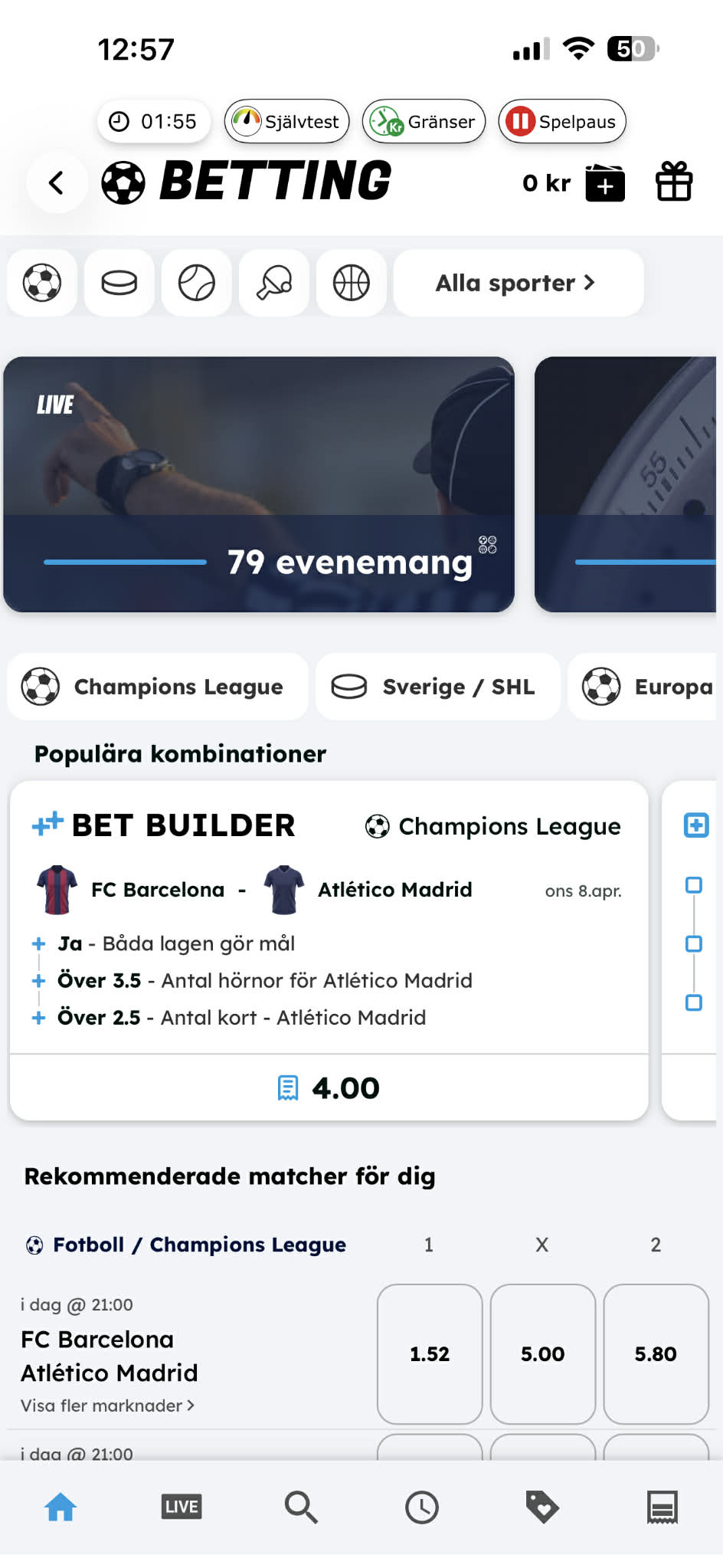 Insättning - 1X2 