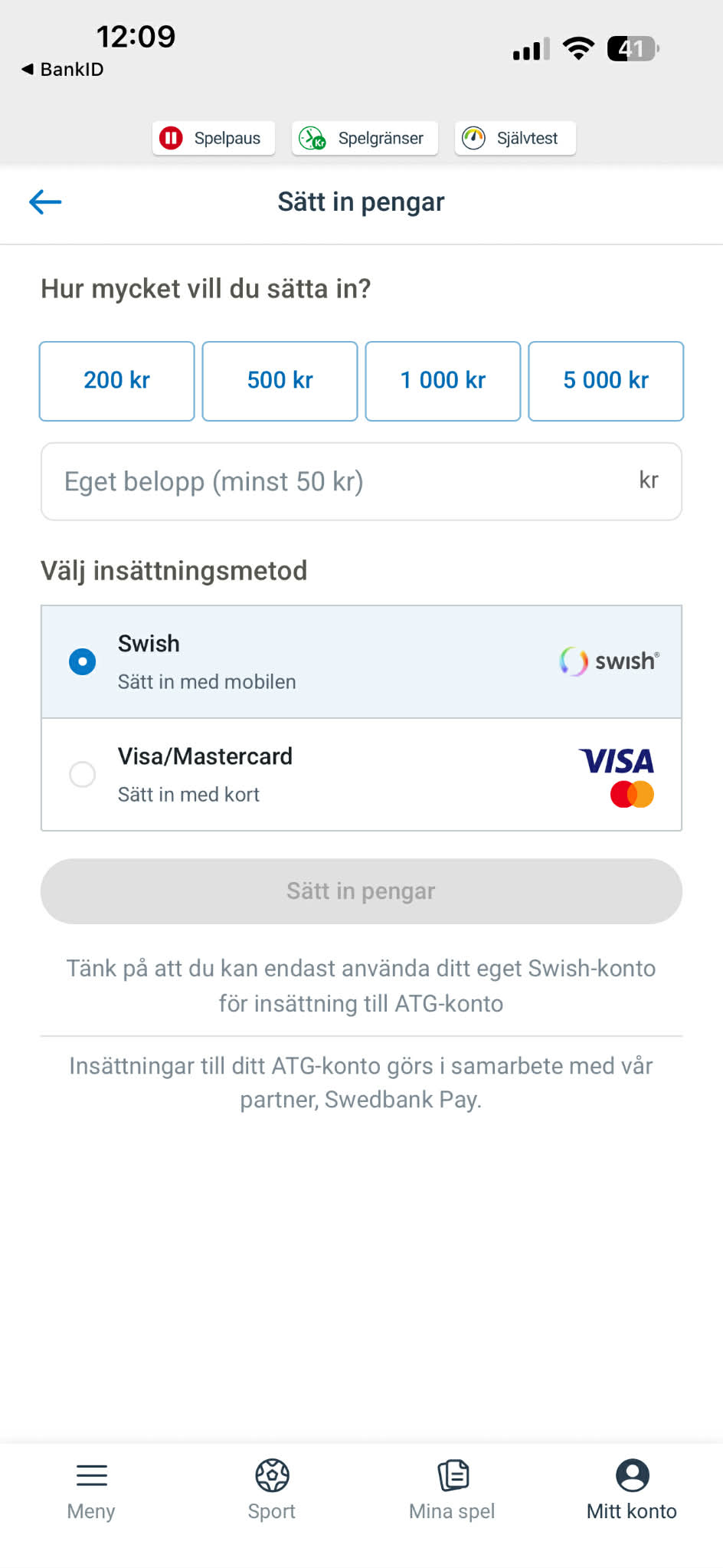 Insättning - ATG 3