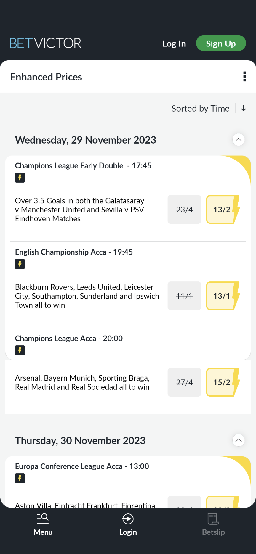 BetVictor best odds boosts apps