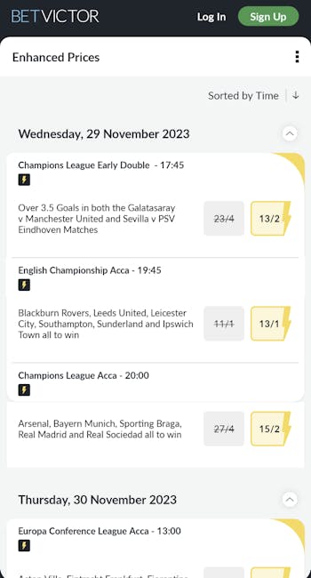 BetVictor best odds boosts apps
