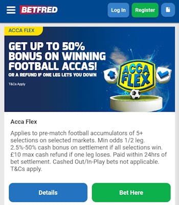 Betfred Acca Bonus