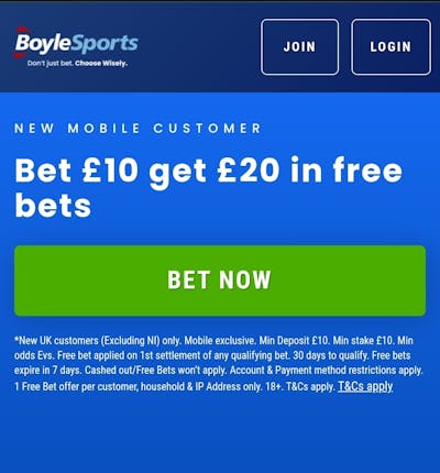 BoyleSports Welcome Offer