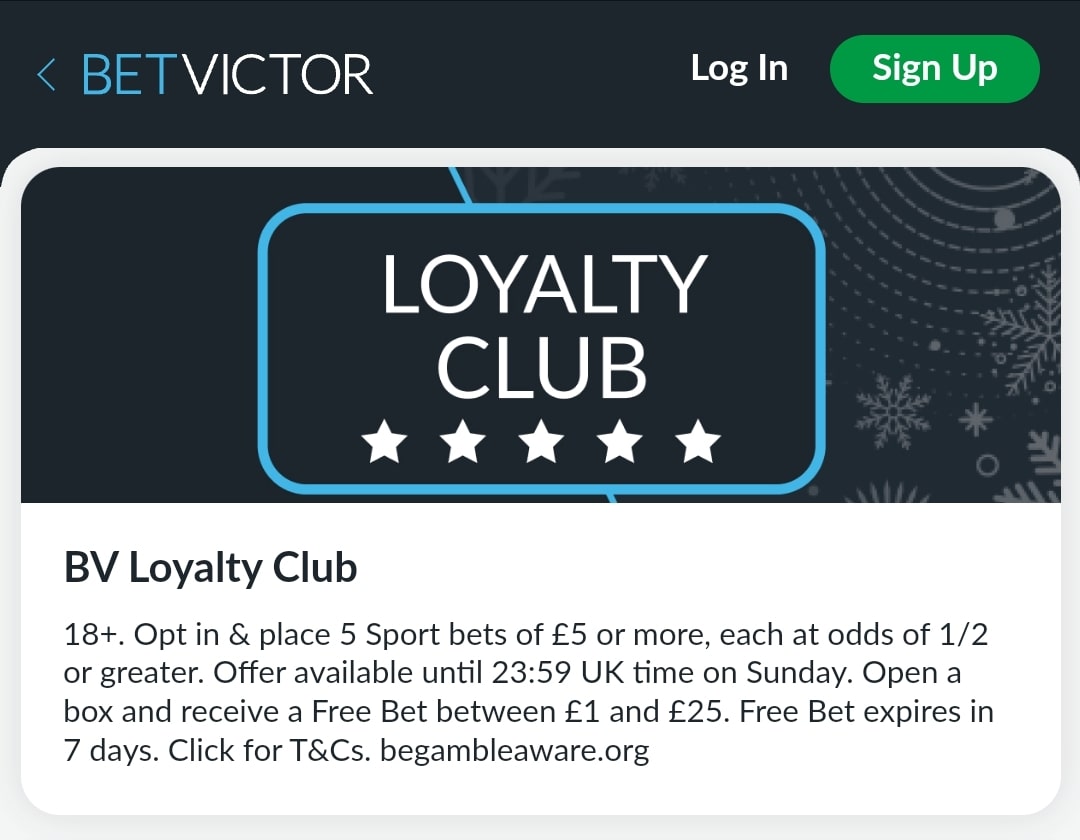 BetVictor Promotion