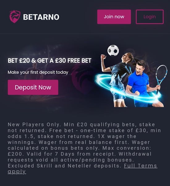 Betarno Welcome Offer