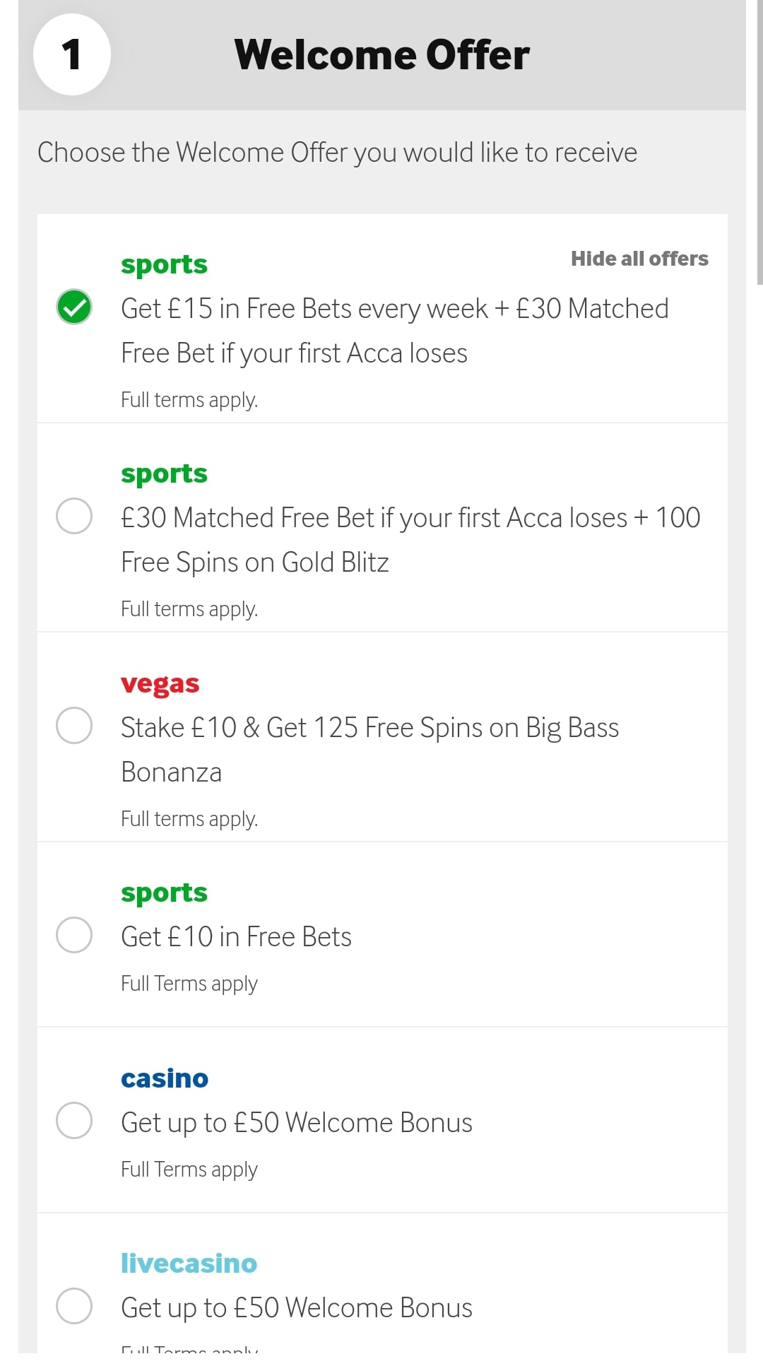 Betway registration 1