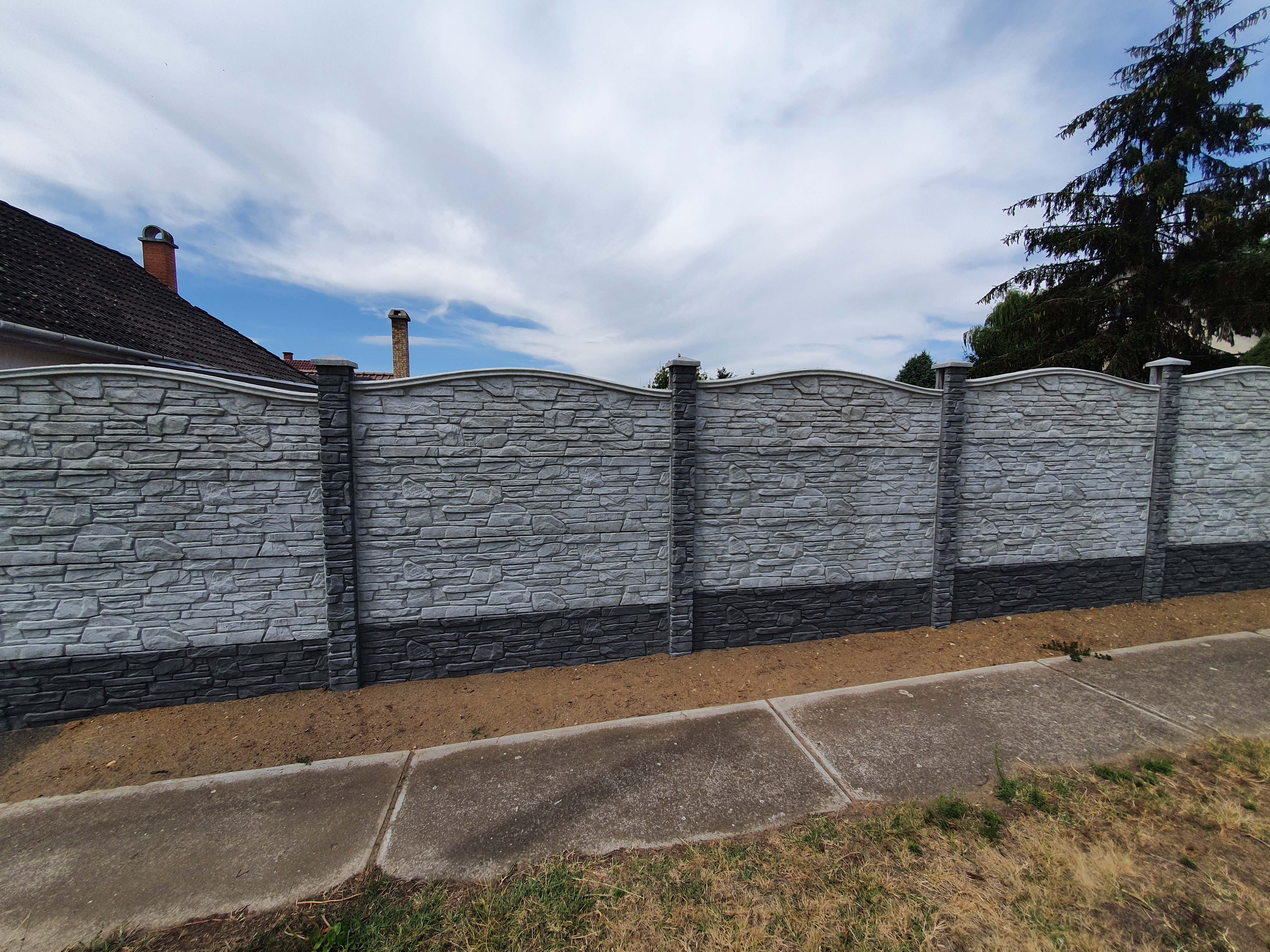 Szürke + antracit vegyes telepítés