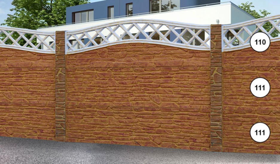 Új, sűrű tört kő minta íves megoldással